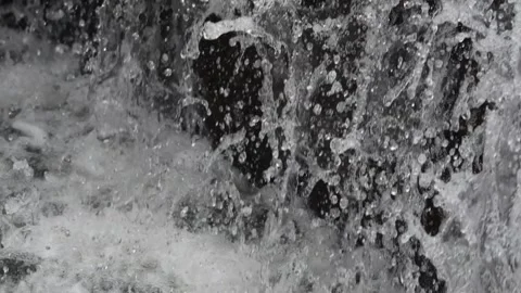 Abstract Water Splash Background with Droplets High Speed Liquid Texture Stock Footage 328363358