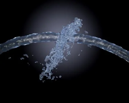 Abstract water splash Stock Illustration