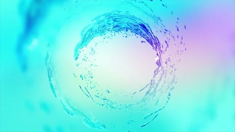 Abstract water splash isolated Stock Footage 105241733