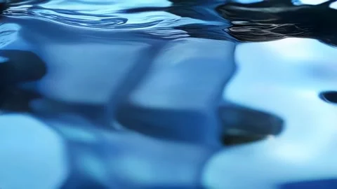 Abstract water surface background. Reflective waves and ripples texture detail Stock Footage 301721073