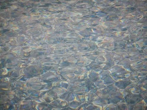 Abstract Water Surface With Light Reflections Stock Photos