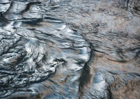 Abstract water surface with metallic effect Stock Photos