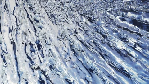 Abstract water surface Texture, A close-up, high-angle view of a water formation Vídeo Stock 343372423