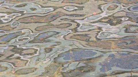 Abstract water texture with natural reflections and ripples Stock Footage 341902599