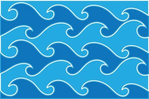 Abstract Water wave design background Stock Illustration