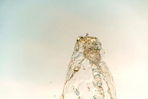 Abstract water wave drop in motion with color background. Stock Photos