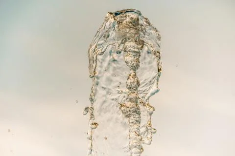 Abstract water wave drop in motion with color background. Stock Photos