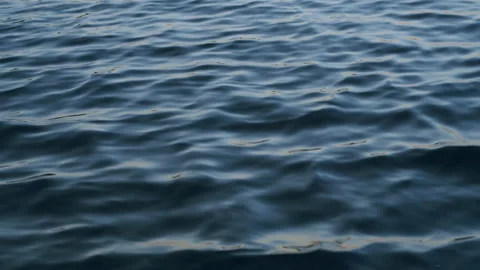 Abstract water wave ocean background blue surface Stock Footage 132090386