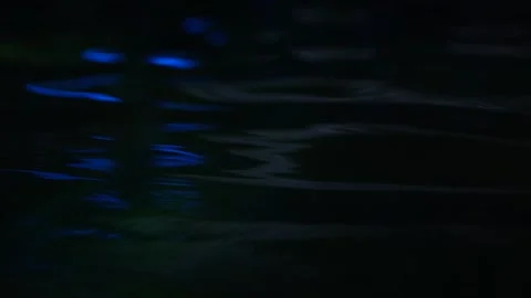 Abstract water waves surface of dark blue color. Abstract background Stock Footage 247408359