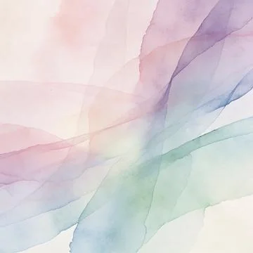 Abstract Watercolor Background Featuring Soft Pastel Color Washes Illustrazione stock