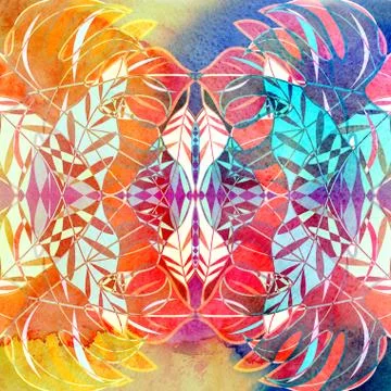 Abstract watercolor background Stock Illustration