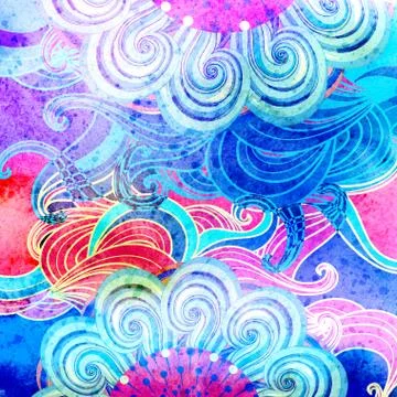 Abstract watercolor background Stock Illustration