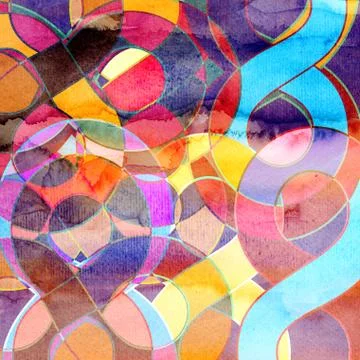 Abstract watercolor background Stock Illustration