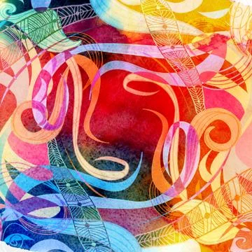 Abstract watercolor background Stock Illustration