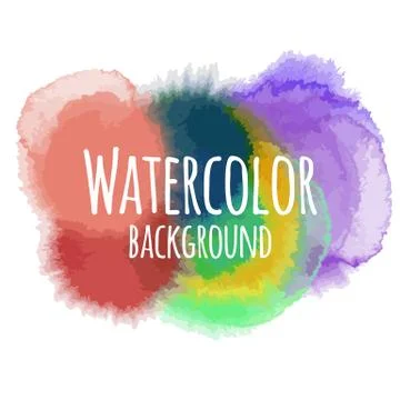 Abstract watercolor background Stock Illustration