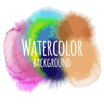 Abstract watercolor background Stock Illustration