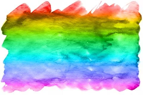 Abstract watercolor background of multi-colored ink stains of all spectral co Stock Illustration