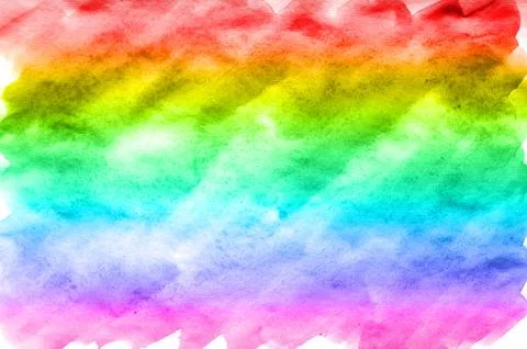 Abstract watercolor background of multi-colored ink stains of all spectral co Stock Illustration