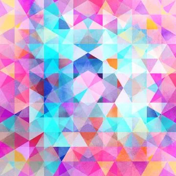 Abstract watercolor background polygon Foto stock
