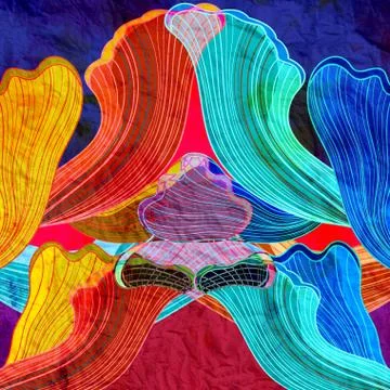 Abstract watercolor background wave Illustrazione stock