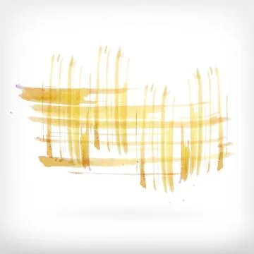 Abstract watercolor brush design elements Stock Illustration