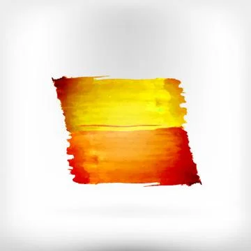 Abstract watercolor brush design elements Illustrazione stock