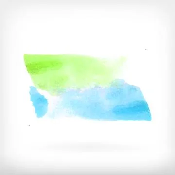 Abstract watercolor brush design elements イラスト素材
