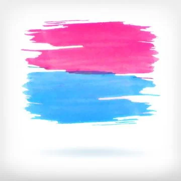 Abstract watercolor brush design elements 스톡 일러스트