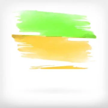 Abstract watercolor brush design elements Illustrazione stock