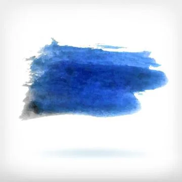 Abstract watercolor brush design elements Stock Illustration