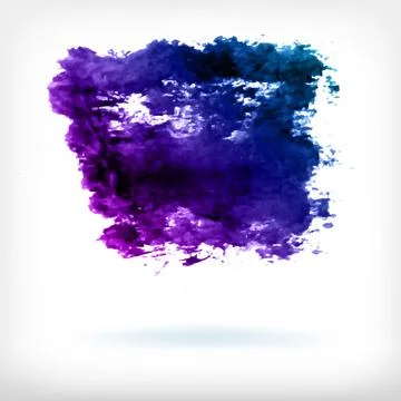 Abstract watercolor brush design elements Stock Illustration
