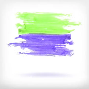 Abstract watercolor brush design elements イラスト素材