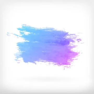 Abstract watercolor brush design elements Stock Illustration
