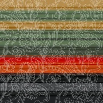 Abstract watercolor paisley pattern background Иллюстрация