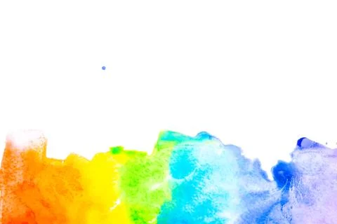 Abstract watercolor rainbow background. Stock Illustration