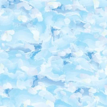 Abstract watercolor seamless pattern. Splash textured background Stock Illustration