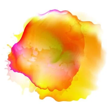 Abstract watercolor stains background. Vector illustration. Stock Illustration