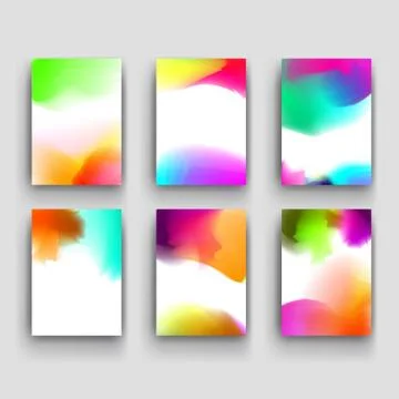 Abstract watercolor stains background. Vector illustration. Stock Illustration