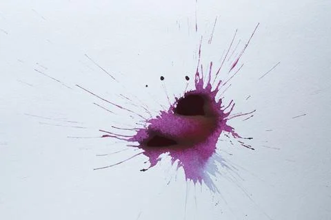Abstract watercolour drop on white 스톡 일러스트