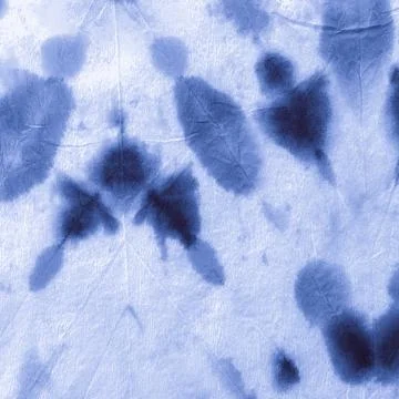 Abstract Watercolour Texture. Indigo Denim Oil Stock Illustration