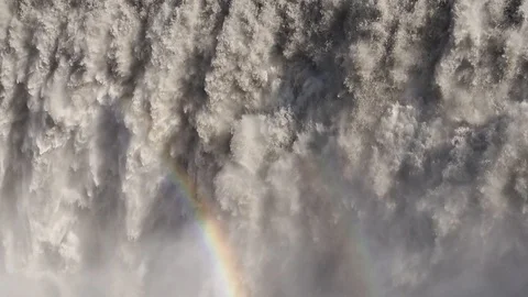 Abstract Waterfall with Rainbow 1 Stock Footage 124024462