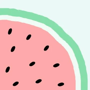 Abstract Watermelon Design Illustrazione stock