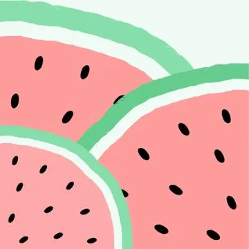 Abstract Watermelon Design Stock Illustration