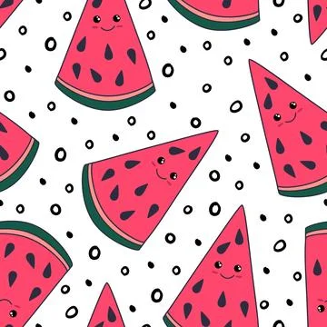 Abstract watermelon pattern Illustrazione stock