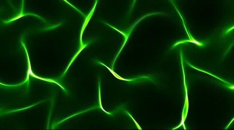 Abstract Wave - 001 - Green - 30 fps Stock Footage 20474041