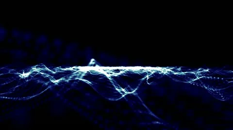 Abstract Wave 002 - Blue - Loop - 24 fps Video stock 20453872