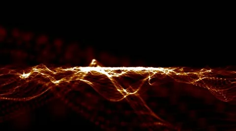 Abstract Wave 002 - Orange - Loop - 25 fps 库存影片 20456185