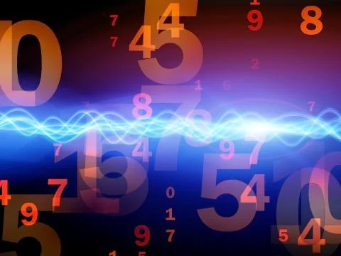 Abstract Wave Analyzer Illustrazione stock