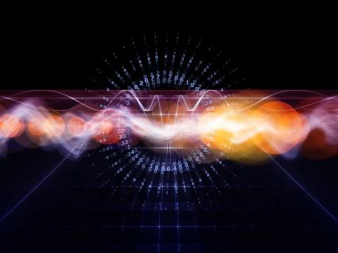 Abstract Wave Analyzer 스톡 일러스트