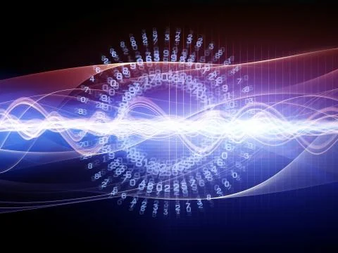 Abstract Wave Analyzer Illustrazione stock